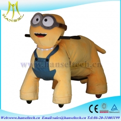 Hansel factory price amusement park battery operated ride animals ride on furry animal