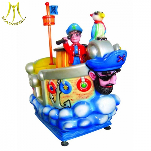 Hansel  pirate ship kiddie ride for sale coin operated motorcycle the happy swing for baby