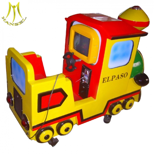 Hansel amusement rides for sale coin operated electric play equipment  funny furry toy game center equipment kiddie ride train sales