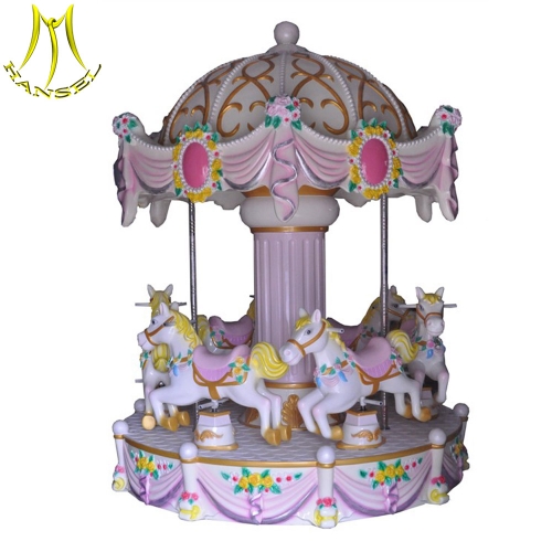 Hansel 6 seats mini carousel horses rides for sale carrusel small carousel for sale merry go round