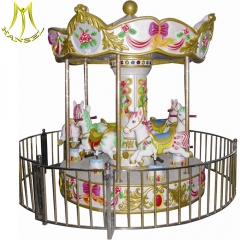Hansel outdoor playground carousel horse music box carousel rides for sale