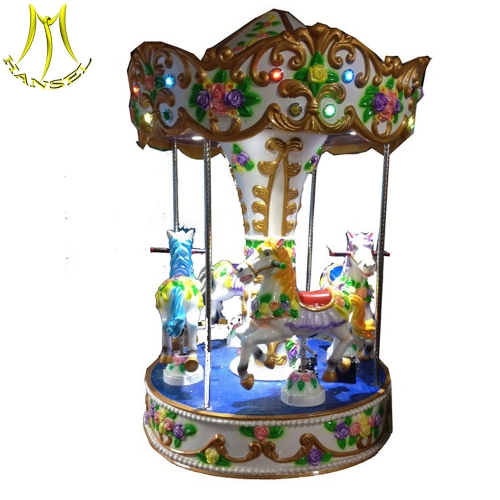 Hansel Kiddie colorful park carousel horse rides for sale