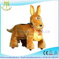 Hansel hot coin operated rideable kingaroo toys plush animal toy rides