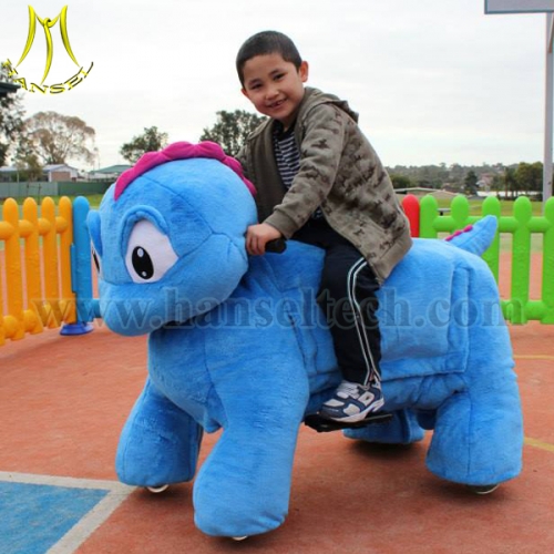 Hansel hot sale plush animal toys scooter coin operated