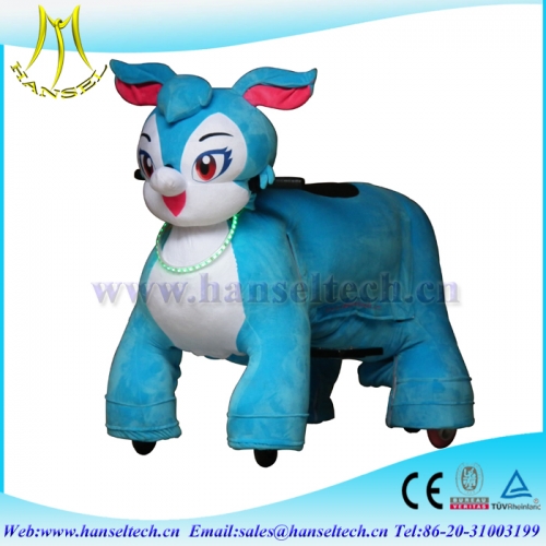 Hansel Hot in USA motorized plush riding animals for children