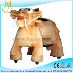 Hansel best selling kids amusement rides electric ride on furry animals in mall