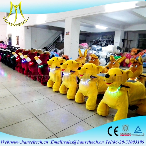 Hansel chinese electric plush animal electrical walking riding horse toy