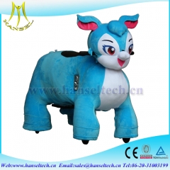 Hansel Hot in USA motorized plush riding animals for children