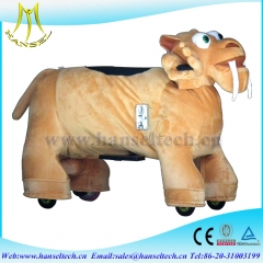 Hansel best selling kids amusement rides electric ride on furry animals in mall