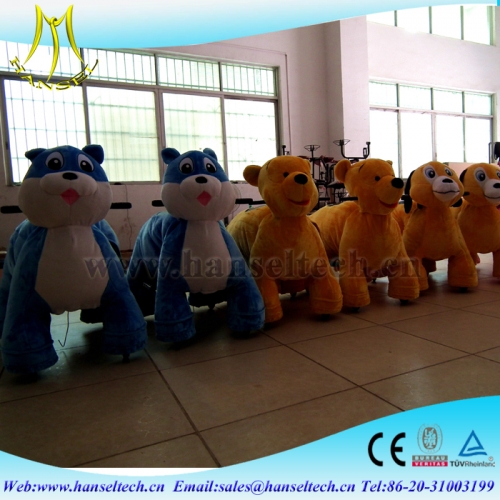 Hansel coin operated ride on motorized animals for kids and adults