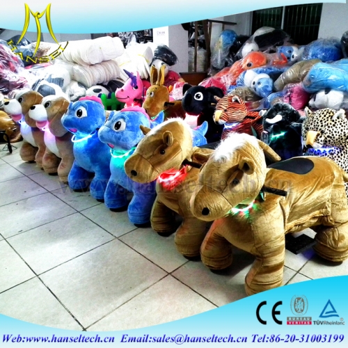 Hansel safari kids horse battery plush electrical animal toy car