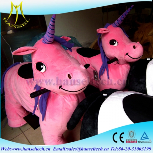Hansel battery operated scooters wooden horses funfair rides for sale