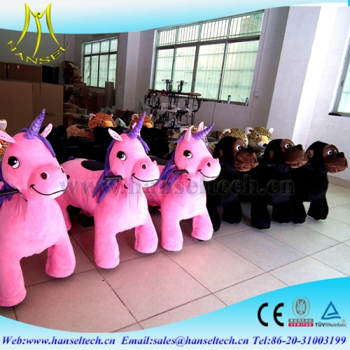 Hansel motorized plush riding animals electric toy car motors