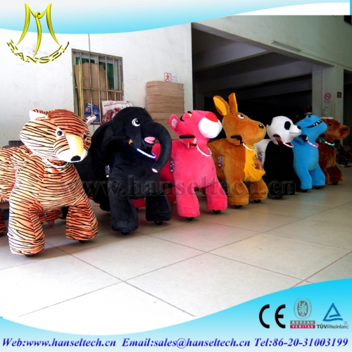 Hansel kiddy rides plush riding animals,kids ride on animal toy