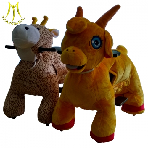 Hansel stuffed animals go kart animal ride on toy car for parent baby electric ride on animals