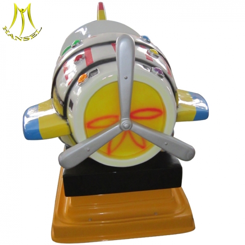 Hansel coin operated ride toys and motorized kids ride on cars with glass fiber body air plane kiddie ride for sale