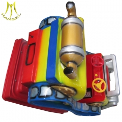 Hansel coin operated ride toys and electric kids ride on cars with glass fiber body mini car boll dozer