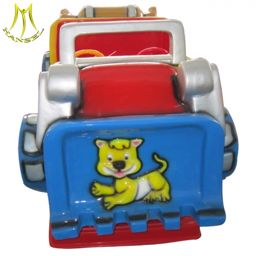 Hansel coin operated ride toys and electric kids ride on cars with glass fiber body mini car boll dozer