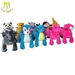 Hansel coin operated motorized animals for sale and plush animal scooter for sale with electric battery operated animals for sale