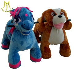 Hansel plush toys stuffed animals on wheels plush animal electric scooter
