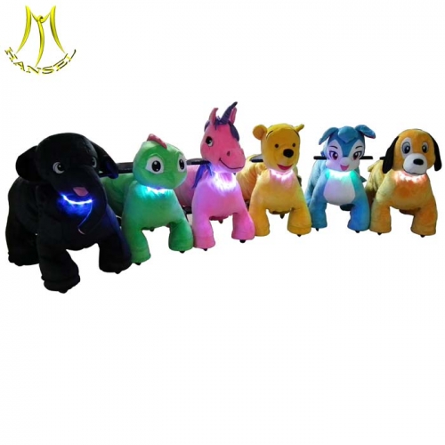 Hansel kids battery operated car sale and kid ride on motorcycle for sale with coin operated motorized animals from guangzhou supplier