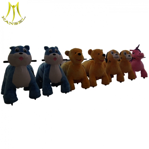 Hansel plush motorized animals from guangzhou and electric ride on battery animals car with animal scooter with best price for wholesale