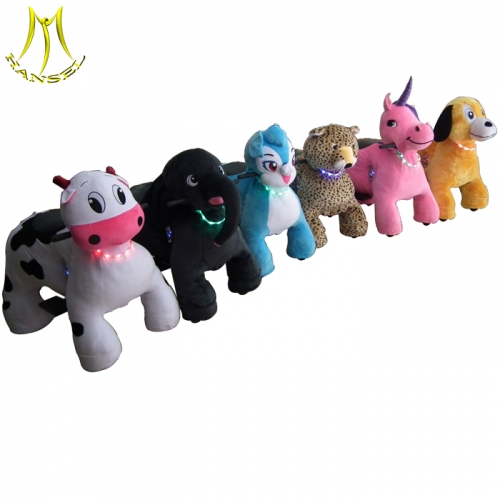 Hansel plush motorized animals from guangzhou and electric ride on battery animals car with animal scooter with best price for wholesale