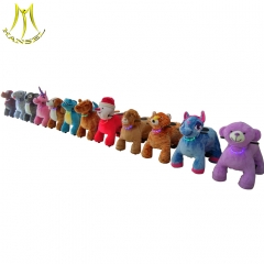 Hansel battery operated plush walking animal products rides on toy for shopping centers