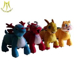 Hansel china walking animal ride battery operated plush toys stuffed animal for kids