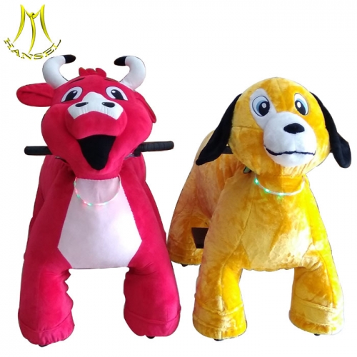 Hansel china coin operated motorized animals manufacture and customized animal ride design price with amusement park ride factory