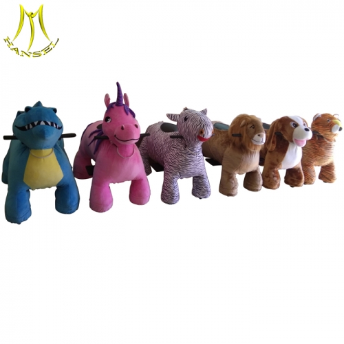 Hansel unicorn electric scooter with battery coin exchange machine happy rides on animal motorized plush riding animals