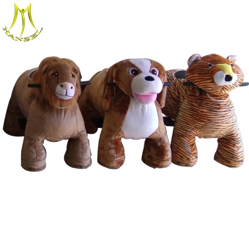 Hansel 2017 hot sale best price animal coin operated kiddie rides motorized animal toy rides