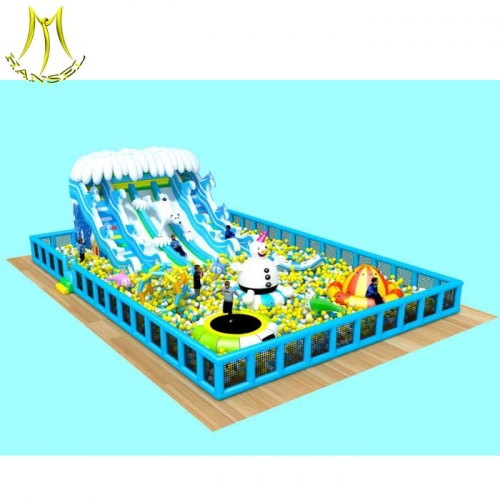 Hansel custom rubber playground ball and soft play ball pool made in china with low price million ball pool wholesale