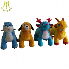 Hansel china motorized plush riding animals and names of indoor games with motorized animal scooters for mall