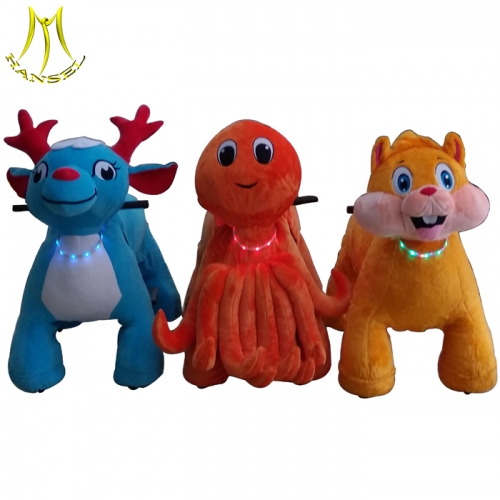 Hansel china adult ride on animal toys and battery operated animal ride manufacture with ride on animals in shopping mall manufacture price