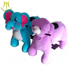 Hansel electric ride on animals plush animal electric scooter in Guangzhou plush riding motorized animals theme park equipment for sale