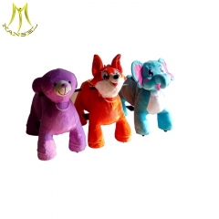 Hansel factory outlet cheap plush electrical animal toy car ride on animal toy