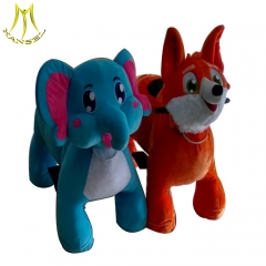 Hansel electric ride on animals plush animal electric scooter in Guangzhou plush riding motorized animals theme park equipment for sale