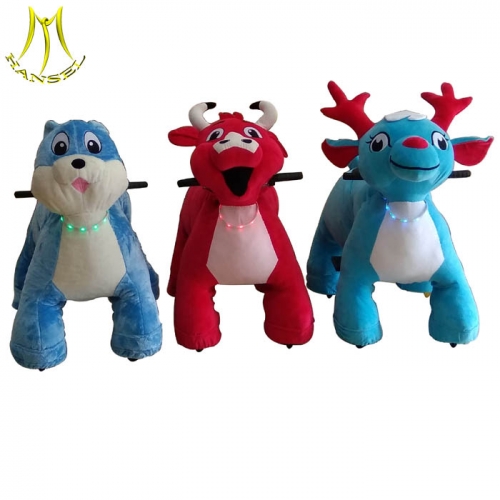 Hansel children ride on animal toy car factory and customized coin operated animal ride quotation with china animal scooter supplier