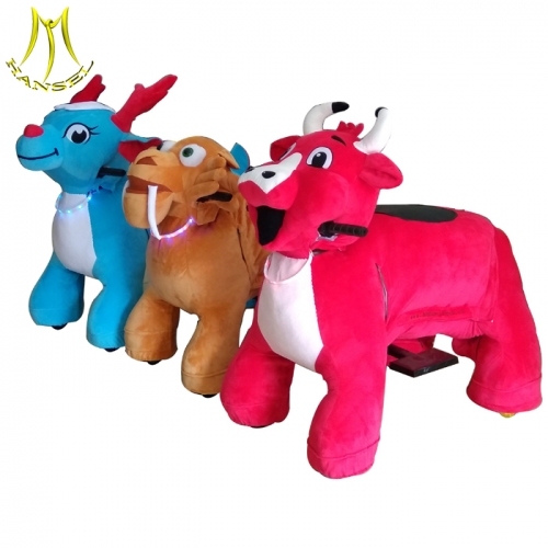 Hansel children ride on giant plush animals electric ride  for sale