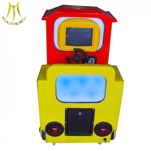 Hansel amusement rides for sale coin operated electric play equipment  funny furry toy game center equipment kiddie ride train sales