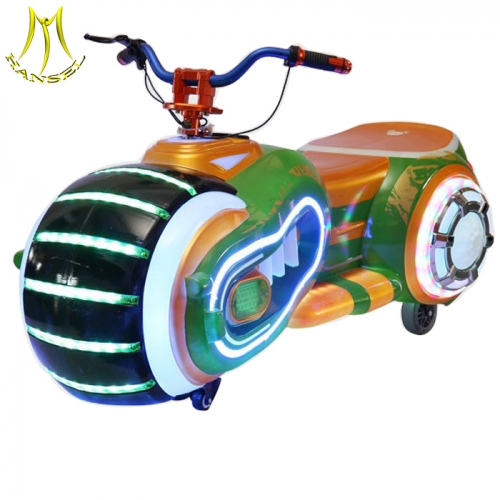 Hansel  amusement park kids and adult electric ride on fiberglass motor bikes