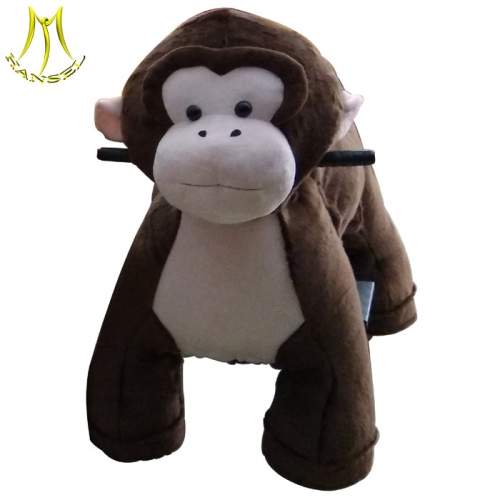 Hansel battery power  animal  scooters in mall plush walking horse toy  monkey motorized animal