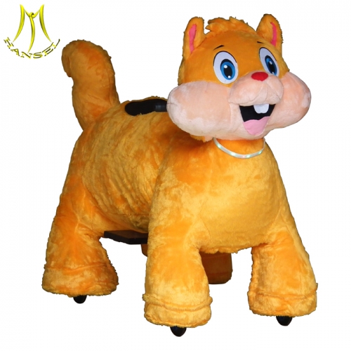 Hansel battery power  animal  scooters in mall plush walking horse toy  monkey motorized animal