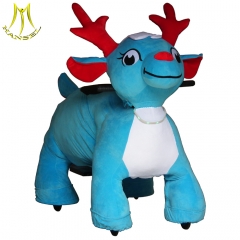 Hansel china walking animal ride battery operated plush toys stuffed animal for kids