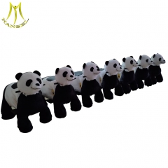 Hansel amusement park battery power walking children mororized animals panda ride