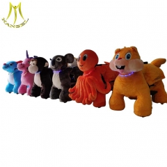 Hansel  coin operated animal walking toys walking ride on mall