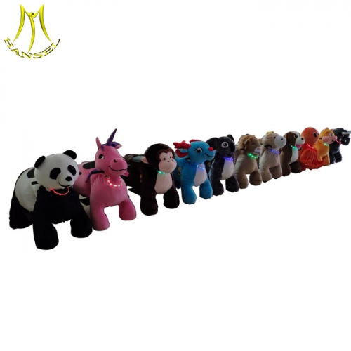 Hansel hot sale walking horse ride electric plush toys motorized stuffed animal riding