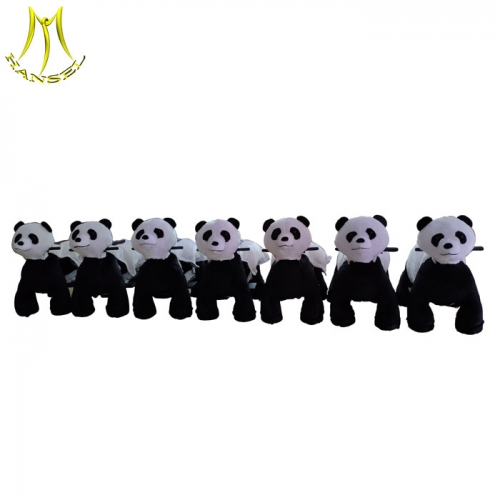 Hansel coin operated electric baby happy rides on motorized plush riding animals