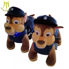 Hansel non coin plush zoo animal electric scooter for outdoor park equipment